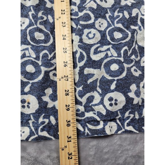 90s Vintage Bugle Boy Blue Button-Down Shirt floral Hawaiian Mens Size Large - Picture 3 of 6